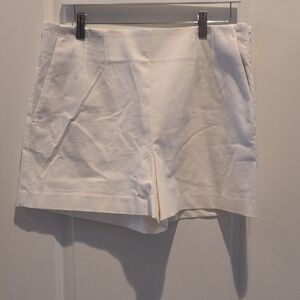 LOFT White High-Waist Tailored Women's Shorts